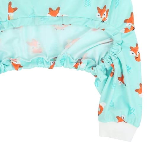 Dog Pajamas One Piece Light Comfy Pjs Pet Costume M (XX-Large / Winter Foxes)