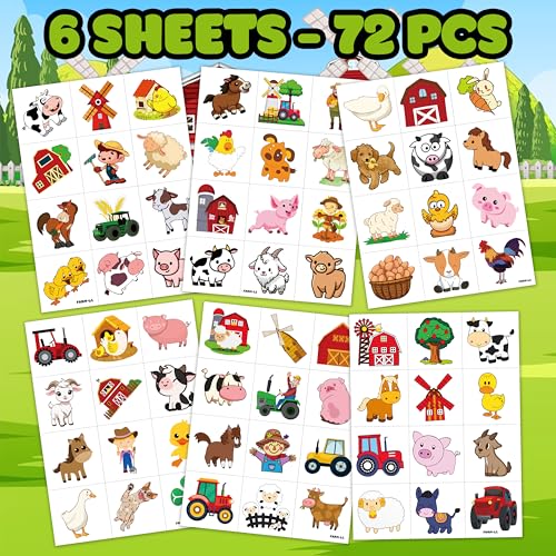 96 PCS Farm Barnyard Animal Pre (Normal)