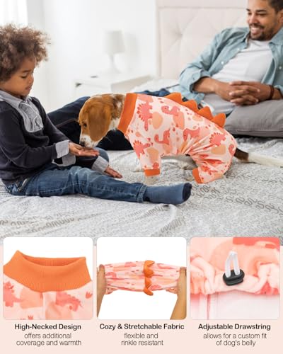 Dinosaur Costume Dog Pajamas (Medium / Dinos#13)