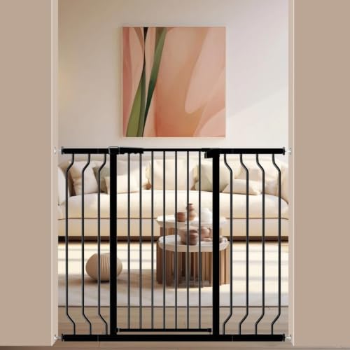 40.55" Extra Tall Baby Dog Pet Gate 29.92 (Black / 29.92-46.85"/76-119cm)