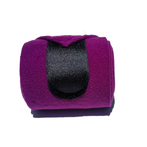 Horse Polo Leg Wraps Soft Fleece Wraps Equestrian Leg Bandage 4 (Purple / Full(10ft))