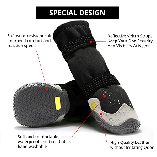 Dog Shoes for Hot Pavement Anti (Size 8: 2.95''x2.75''(L*W))