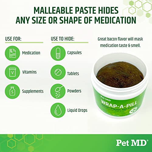 Wrap A Pill Bacon Flavor Pill Paste for Dogs (4.2 Ounce (Pack of 1))