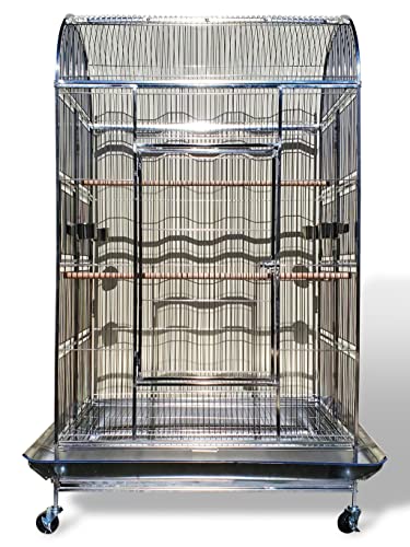 Large Indoor Outdoor 50" x 36" x 76" Stainless Steel Bird