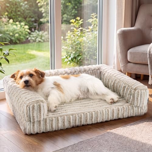 ComfyFleece® Memory Foam Orthopedic Dog Beds Medium Size Dog 30" (Amphora / 30.0"l X 20.0"w X 6.5"th)