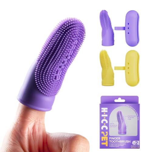 Dog Finger Toothbrush (Silicone Finger / 1 Count (Pack of 2))