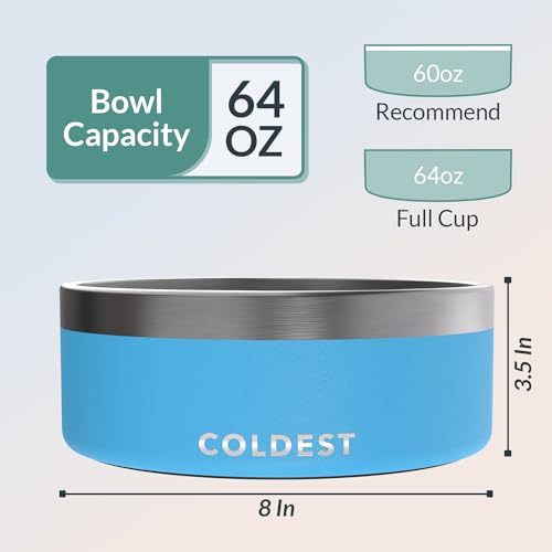 Coldest Dog Bowl (64 oz / Celestial Blue)