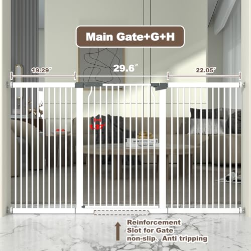 41" Extra Tall and Wide Baby Gate (72.3-74.1''W)