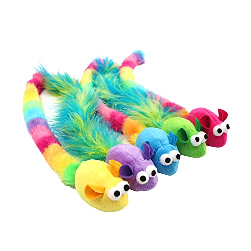 5 Pack Interactive Catnip and Feather Cat Toys