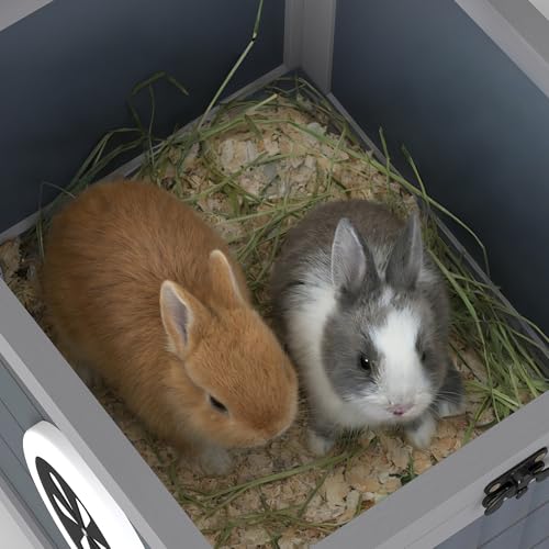 Rabbit Hutch Indoor Outdoor (Gray)