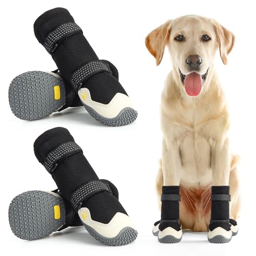 Dog Shoes for Hot Pavement Anti (Size 3: 1.96''x1.77''(L*W))