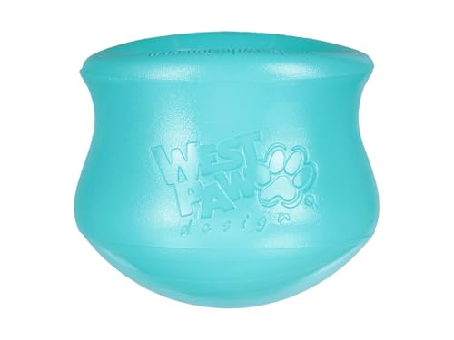 Zogoflex Toppl Interactive Treat Dispensing Puzzle Dog Toy for Mental Stimulation & Enrichment (Small / Teal)