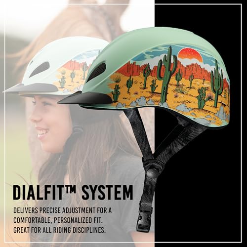 Dynasty Ultralight Horse Riding Helmet (Desert Sky / Medium)