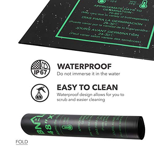 48" x 20.75" Seedling Heat Mat with Thermostat Controller Combo Set (48x20.75 Heat Mat with Thermostat)