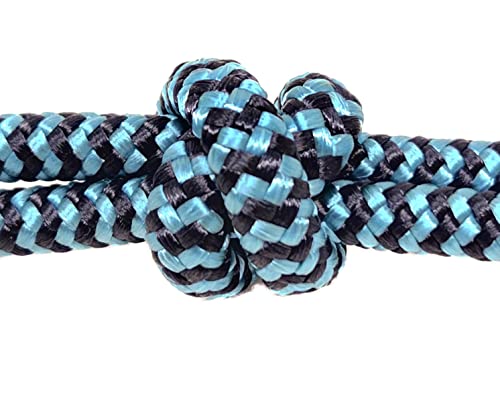 Horse Rope Training Halter (Ice Blue with Navy / Small)