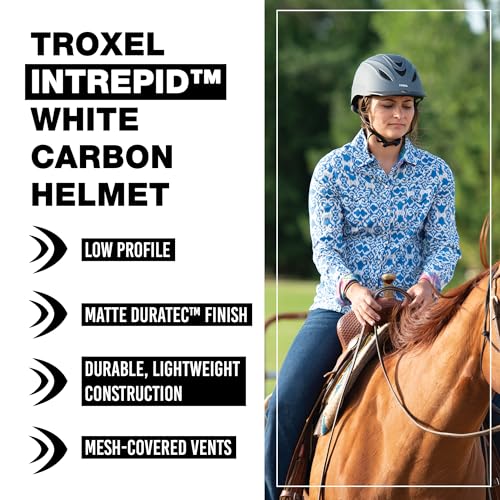 Intrepid Saddle Horse Riding Helmet (Large / White)