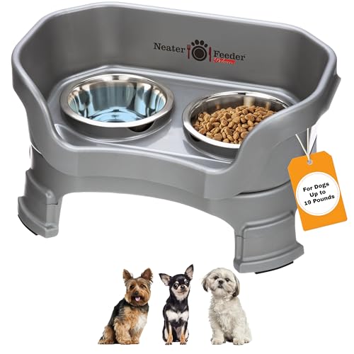 Neater Feeder Deluxe Mess (Small + Standard Bowl / Gunmetal)