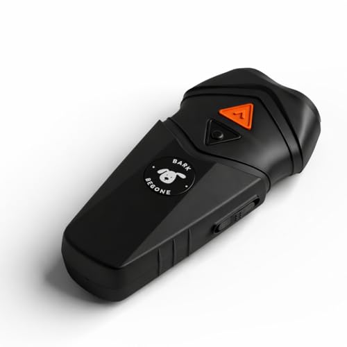 Ultrasonic Dog Bark Deterrent & Behavior Corrector (Black Rechargeable (1 Pack))