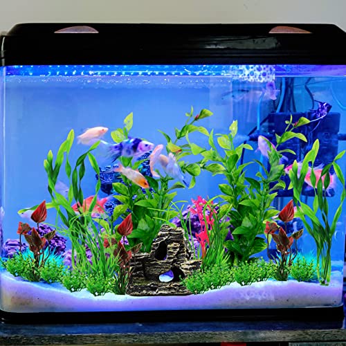 Fish Tank Accessories Aquarium Decorations Rock Plants