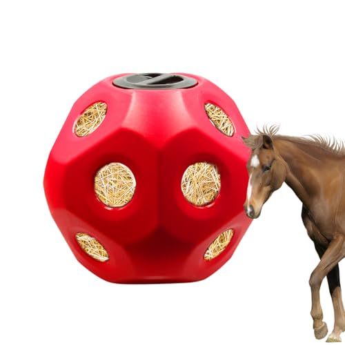Hay Feeder Horse Treat Ball (Red)