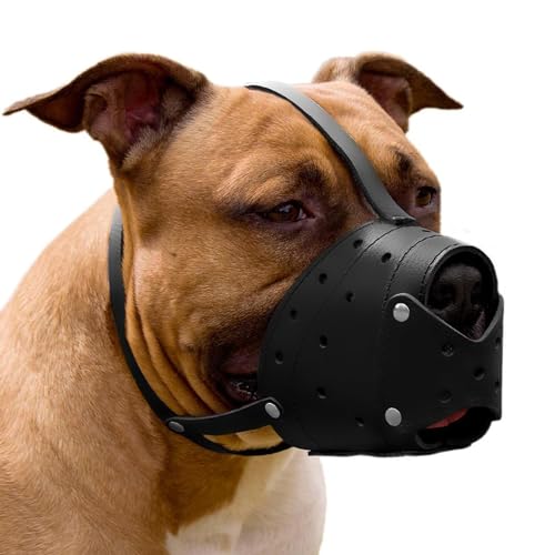 Leather Basket Muzzle (Black Closed)