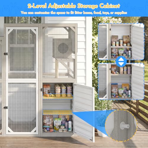 Catio Outdoor Cat Enclosure Large Walk (65.0"L x 29.5"W x 67.1"H)