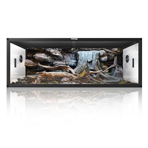 Stackable Reptile Enclosure (Ultimate Black / 85 Gallon)