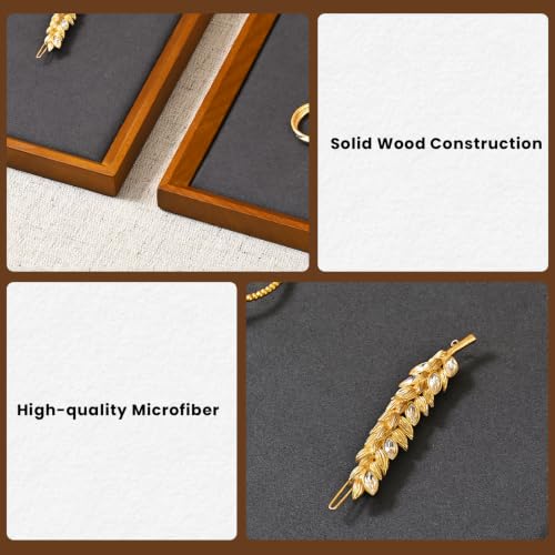 Wood Jewelry Tray (Gray / 11.8" x 9.1" x 0.7")