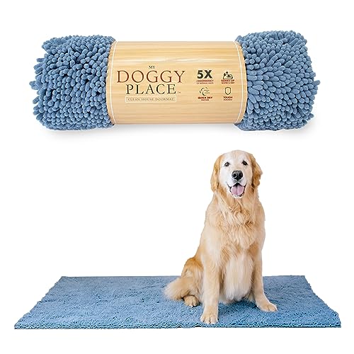 Dog Mud Mat 60" x 36" Faded Denim (60" x 36" / Faded Denim)