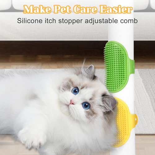 4Pcs Adjustable Cat Self Groomer