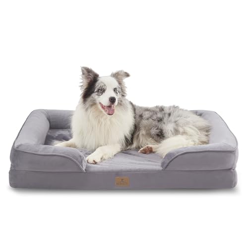 Orthopedic Dog Bed (38.0"L x 28.0"W x 6.5"Th / Light Grey)