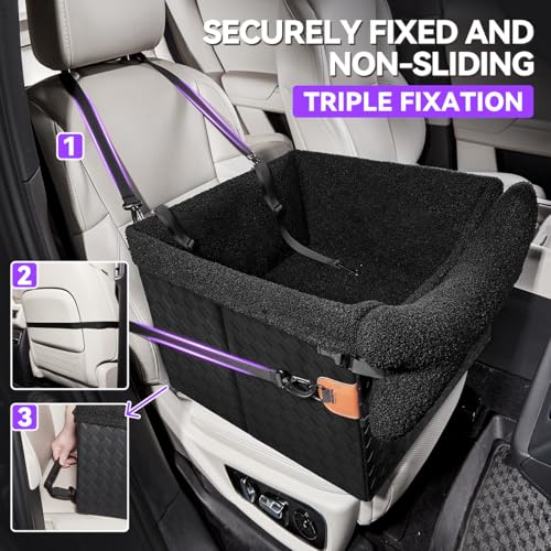 Dog Car Seats for Small Medium Dogs (Black / Medium Dog)