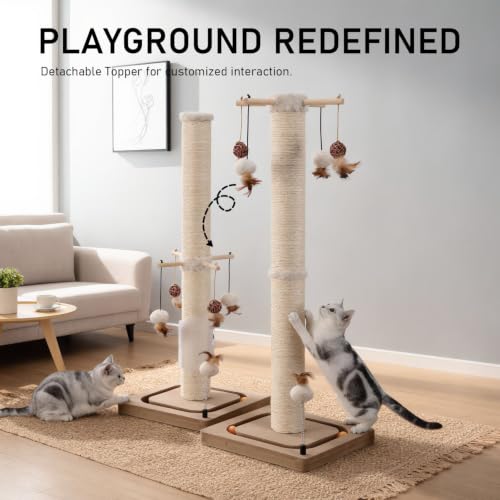 Cat Scratching Post for Indoor Adult Cats and Kittens (33inhces)