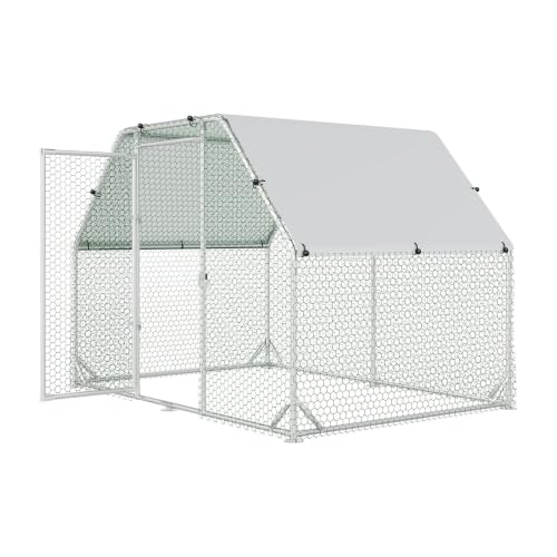 Metal Chicken Coop (110.3"L x 74.8"W x 76.8"H)