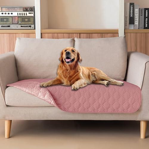Waterproof Loveseat Cover (32x53 Inch (Pack of 1) / Dark Pink/Light Pink)