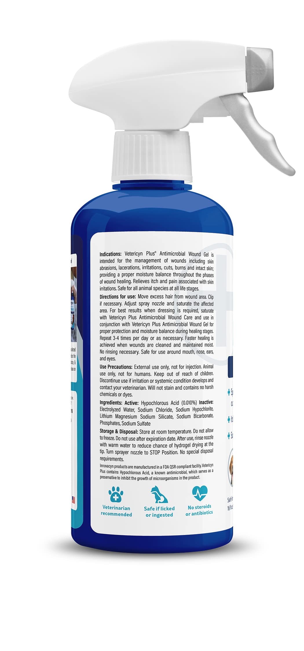 Plus All Animal Wound Care Hydrogel Spray (16 Fl Oz (Pack of 1) / Trigger)