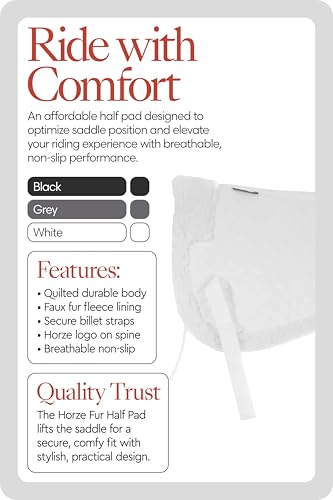 Fur Half Pad Durable (White / Horse)