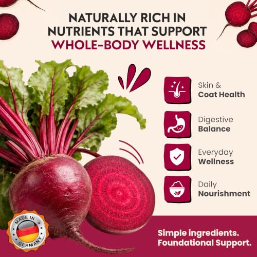 Red Beets Dog Food Topper for Dogs (1 Pound)
