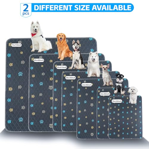 Washable Pee Pads for Dogs (Colour Paws / 72*72''-1pc)