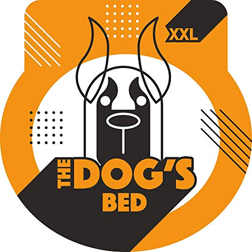 The Dog’s Bed Orthopedic Memory Foam Dog Bed with Headrest XXL 6 (Grey with Black Trim / XXL (54"L x 36"W x 6"Th))