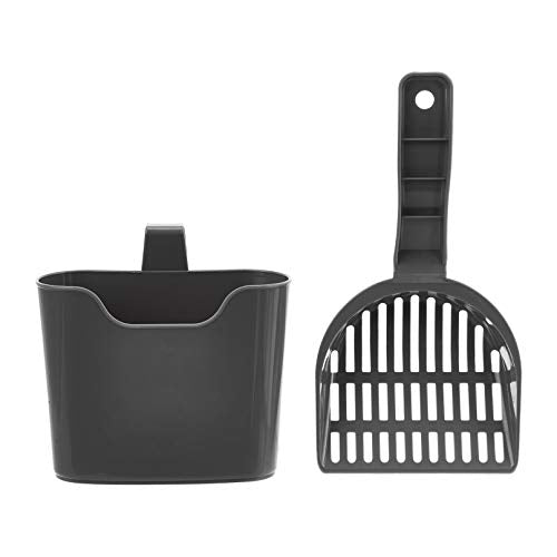 Durable Cat Litter Scoop with Holder (1 Count (Pack of 1) / Litter Scoop with Holder)