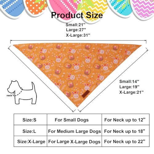 2 Pack Easter Dog Bandana (Small / Easter-2)