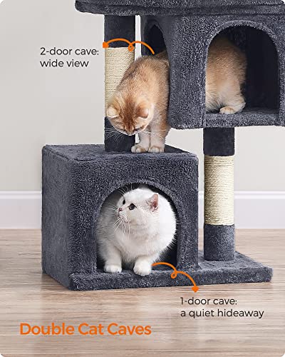 Cat Tree 29.1 (M (19.3"L x 12.6"W x 29.1"H) / Smoky Gray)