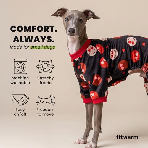 Hearts Eyes Smily Face Dog Pajamas (Heart Eyes Face / XX-Large)