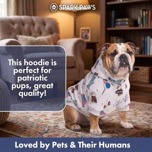 Dog Hoodie Buttery (USA Grey / 3XL)