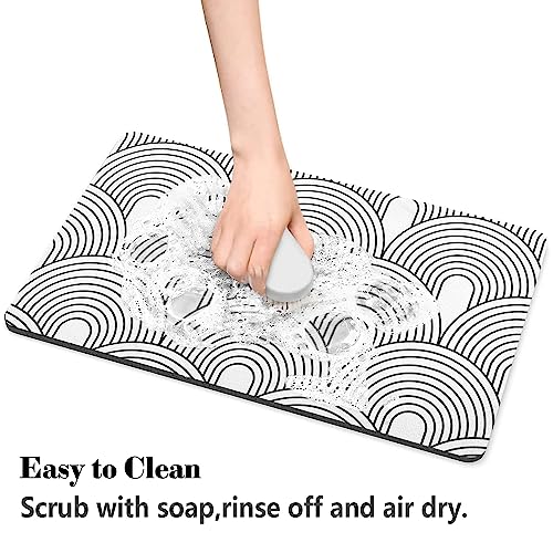 Dog Food Mats for Floors Absorbent (S(12"×20") / 01-White)