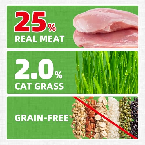 Cat Grass Jerky Treats for Indoor Cats (1 Pound (Pack of 1))