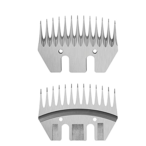 Combs Shear Blades Replacement Goat Clipper Blades for Sheep Shears Electric Clipper 13 (4.13 Tooth Replacement Blades)