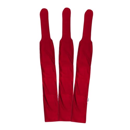Spandex Horse Tail Bag Only for Horses (Red ( Pack Of 3 ))
