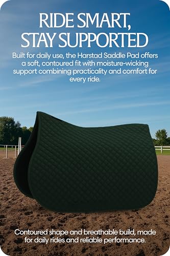 Harstad Horse Saddle Pad (Hunter Green / Horse)